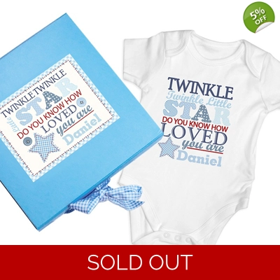 Twinkle Boys Blue Gift Set - Baby Vest